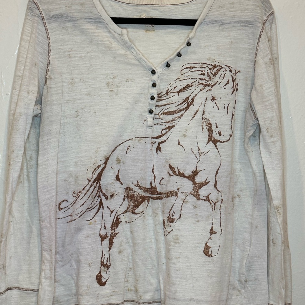 Natural Reflections Cream Knit Top